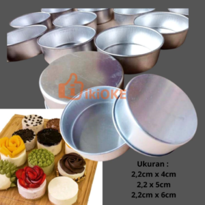 cetakan tartlet kue pie mini loyang bolu mini cetakan bolu kukus cetakan kue tar 4cm